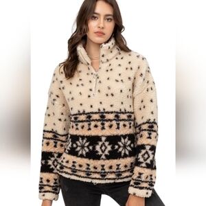 Love Tree Quarter Zip Pullover Women's Sweater Size M